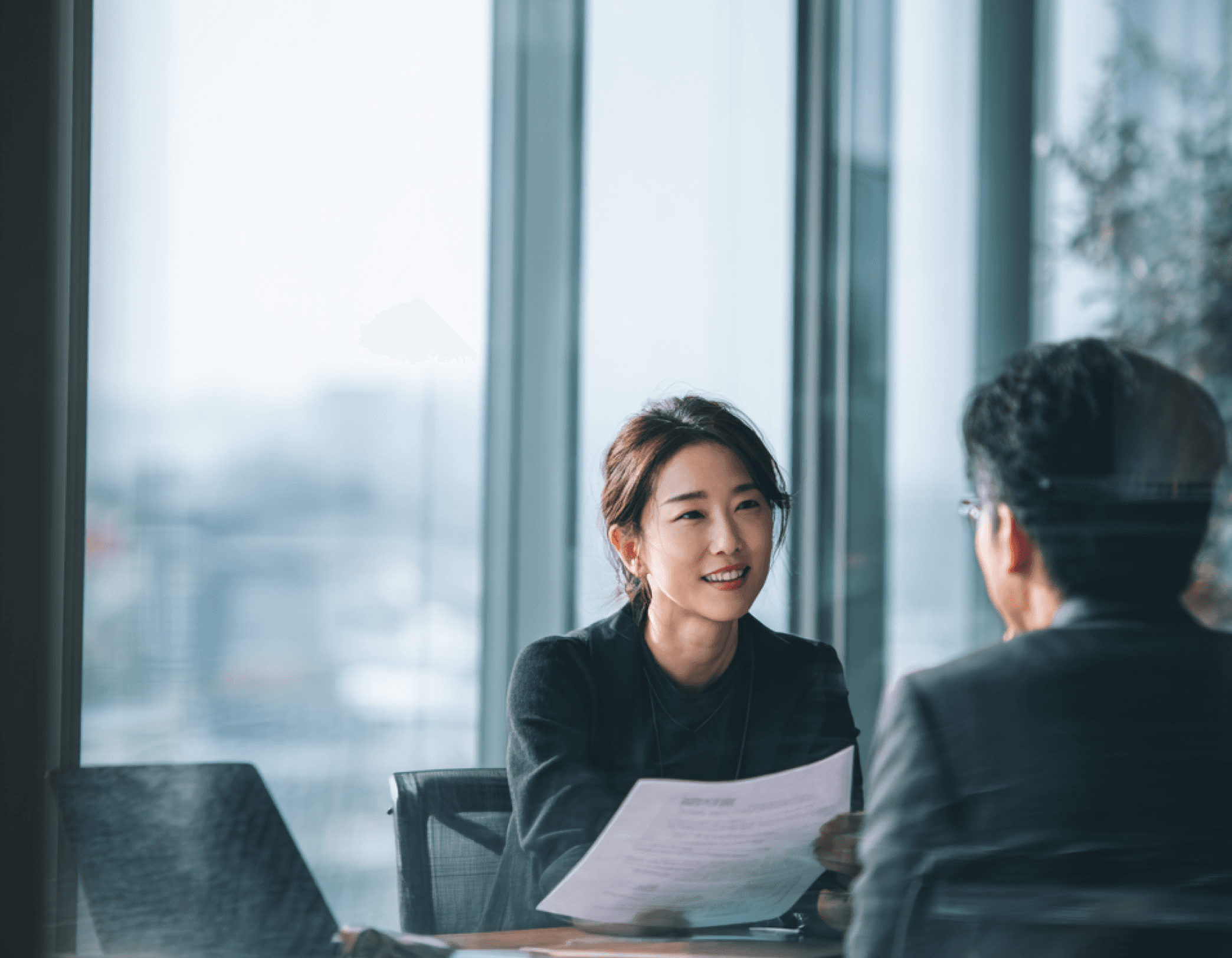 HighSpark consultants working with a client