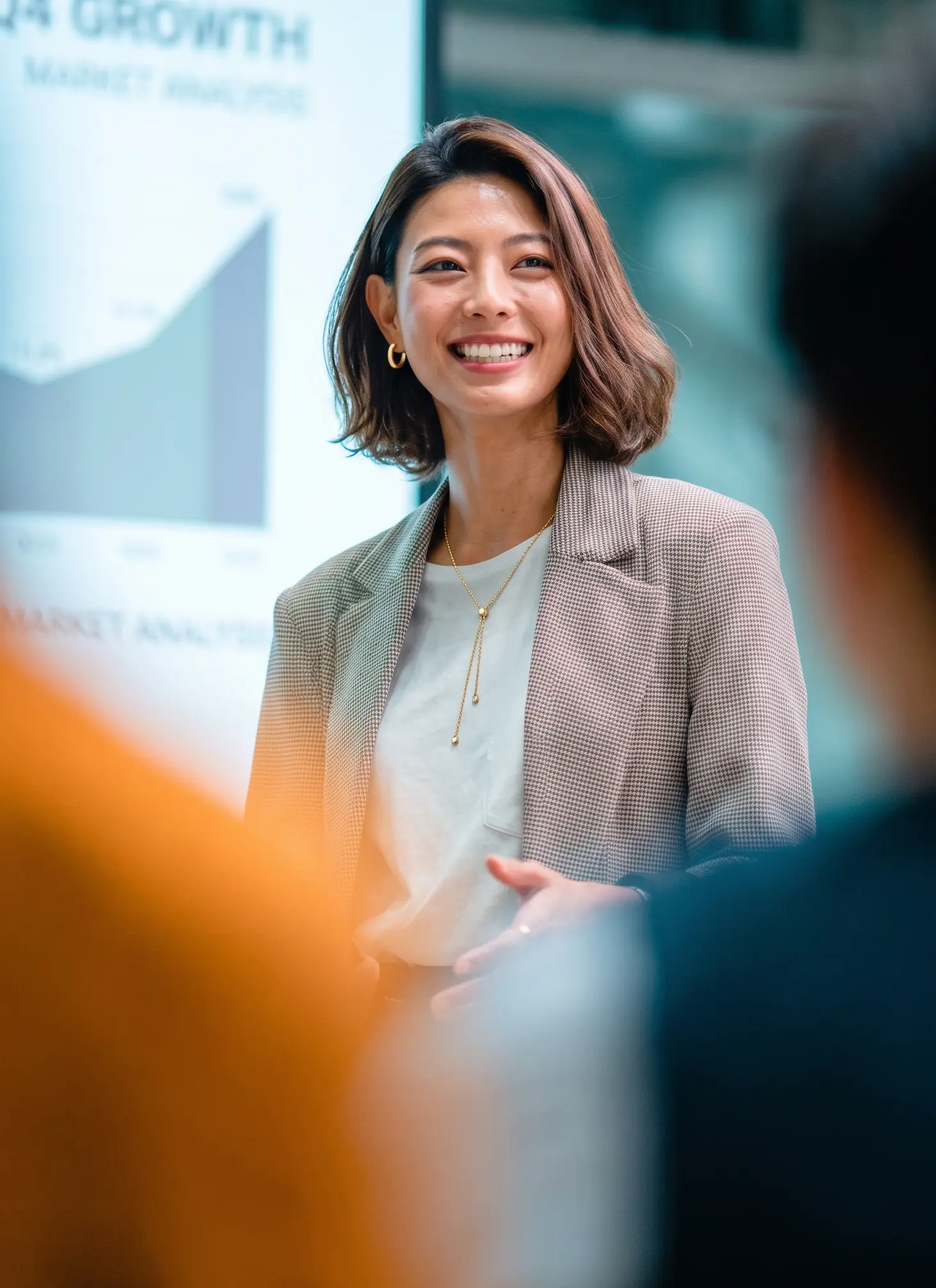 A HighSpark strategist in conversation with a client